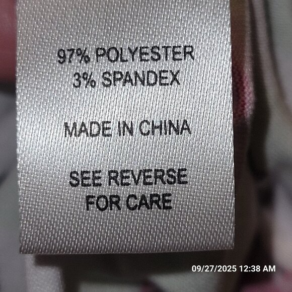 Cactus Pearl Robe Flamingos Striped Soft Size L - Picture 6 of 7